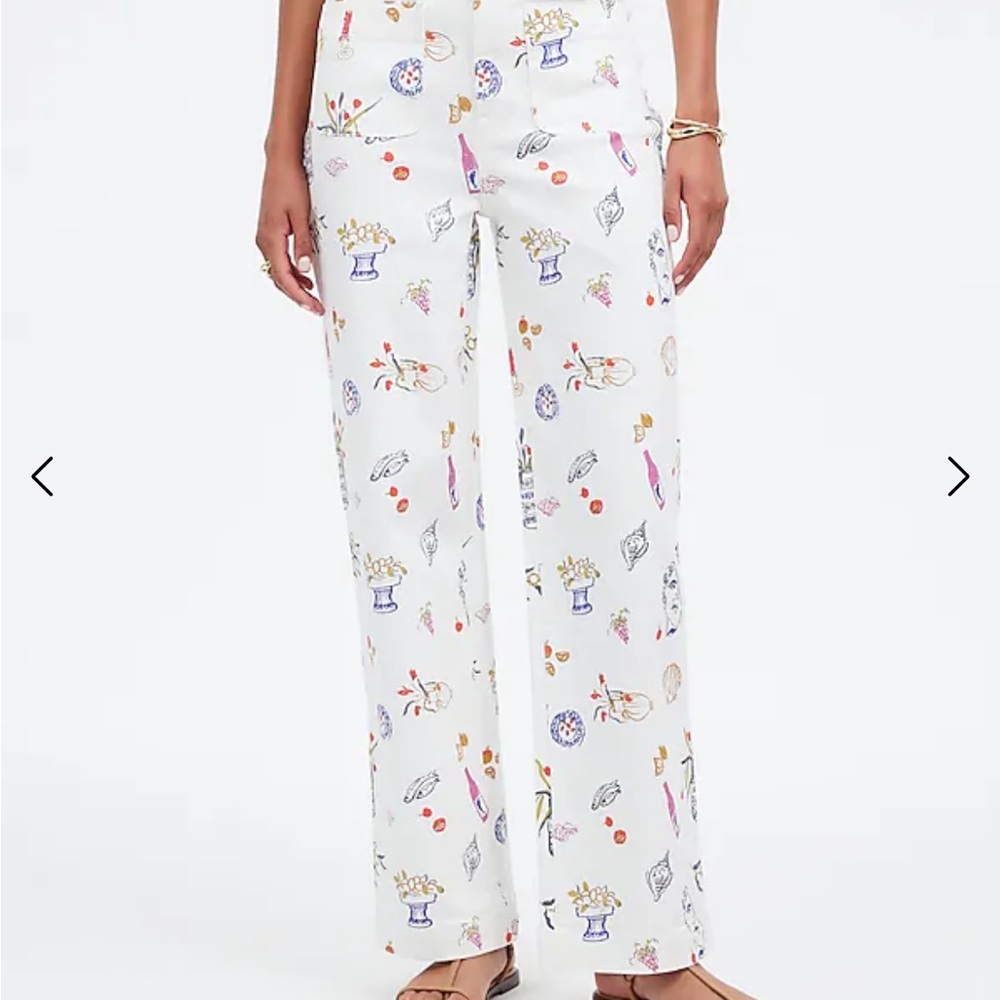 ISO Madewell x Lisa Says Gah! The Perfect Vintage Wide-Leg Crop Jean: Printed Ed